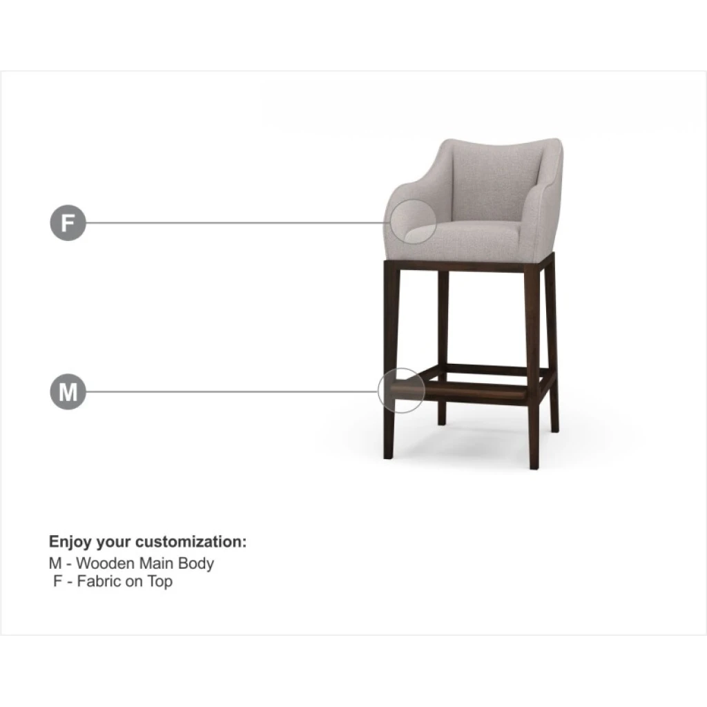 Elanor Barstool W/ Arms Barstools Barstools