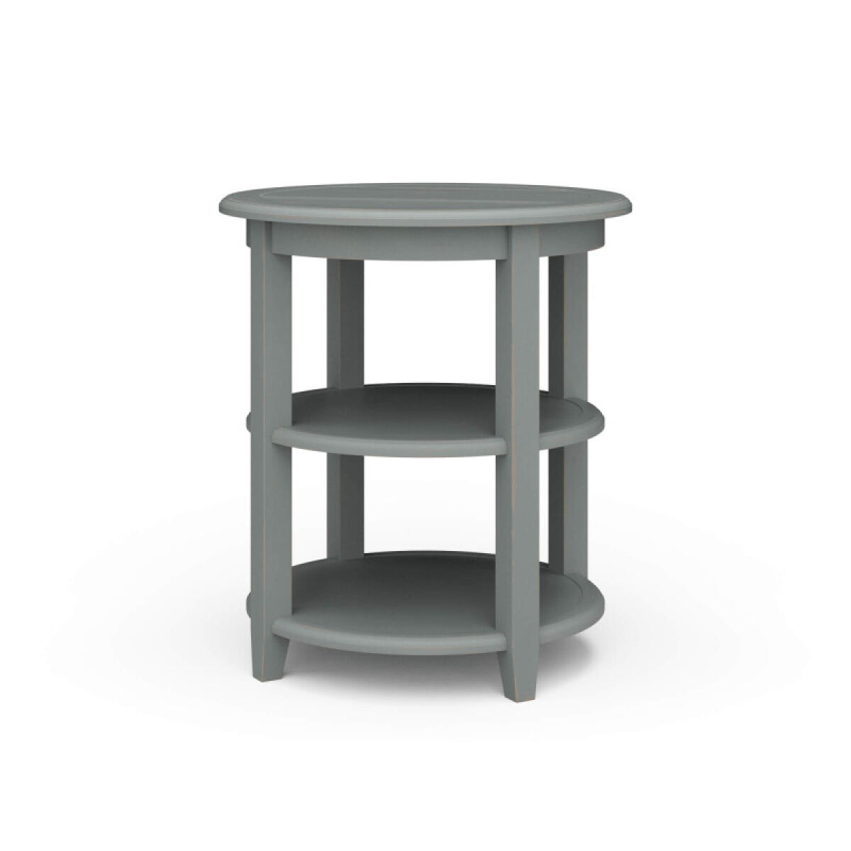Luna Round 3 Tier Side Table Chairside Tables Blue 2 Luna Round 3 Tier Side Table Chairside Tables Blue 2