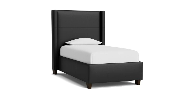 521af6c84126fdaab0b0e5e6aaae4b0a Dublin Leather Upholstered Bed - Image 1