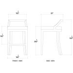 Monarch Low Back Counter Stool - Image 8