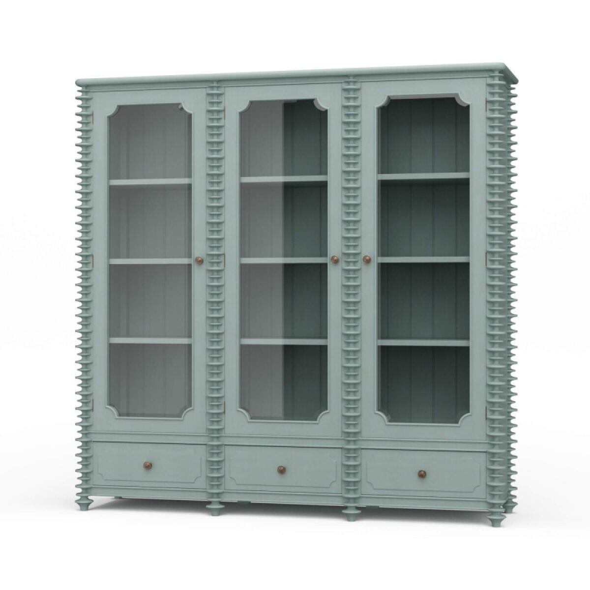 527edd50e662fd2aef1ea061c773b9cd Milano Bookcase W/ 3 Glass Doors - Image 1