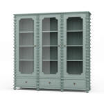 Milano Bookcase W/ 3 Glass Doors