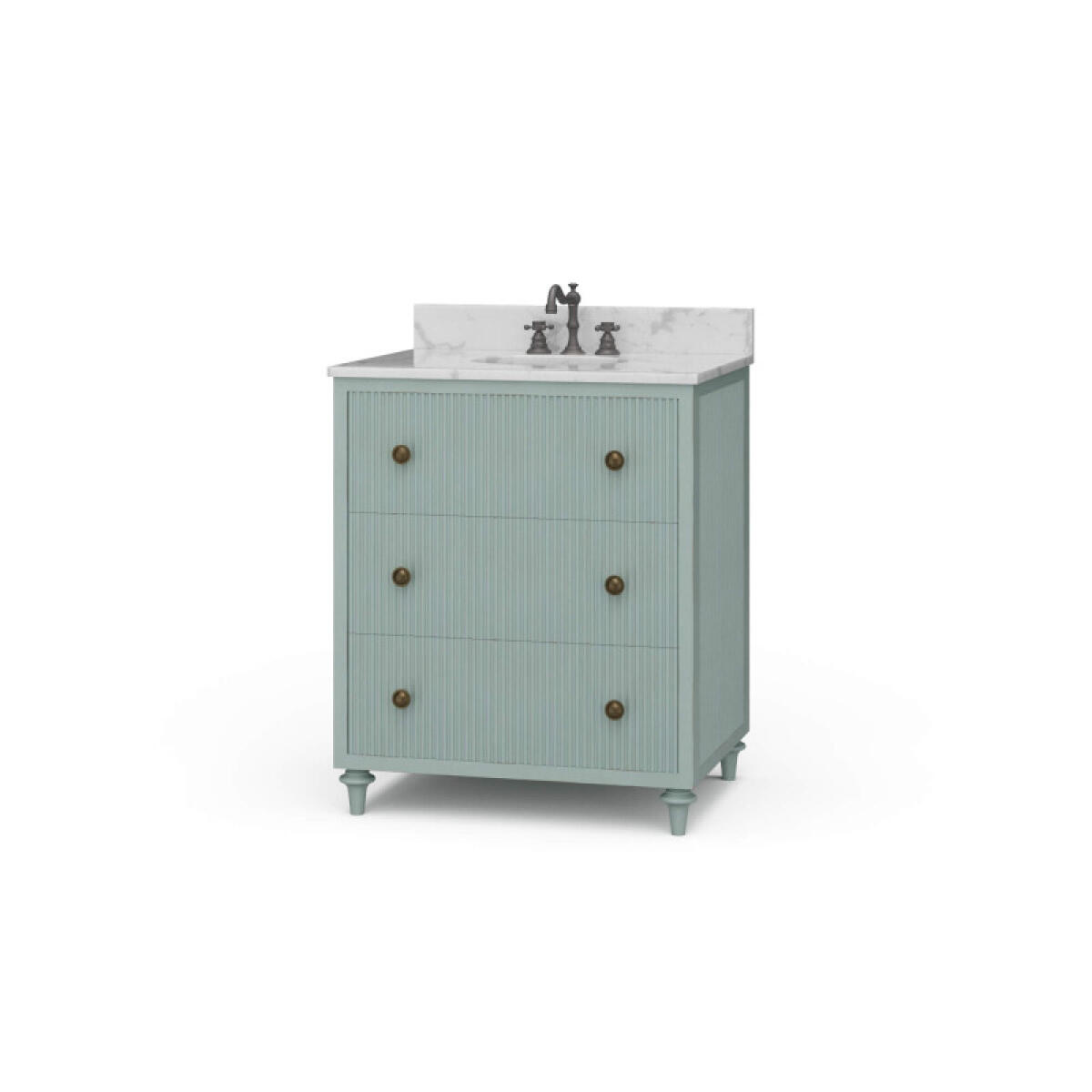529405611f6b4fc9587f6c53d2cadb9b Kraton Single Vanity W/ Sink & Marble Top - Image 1