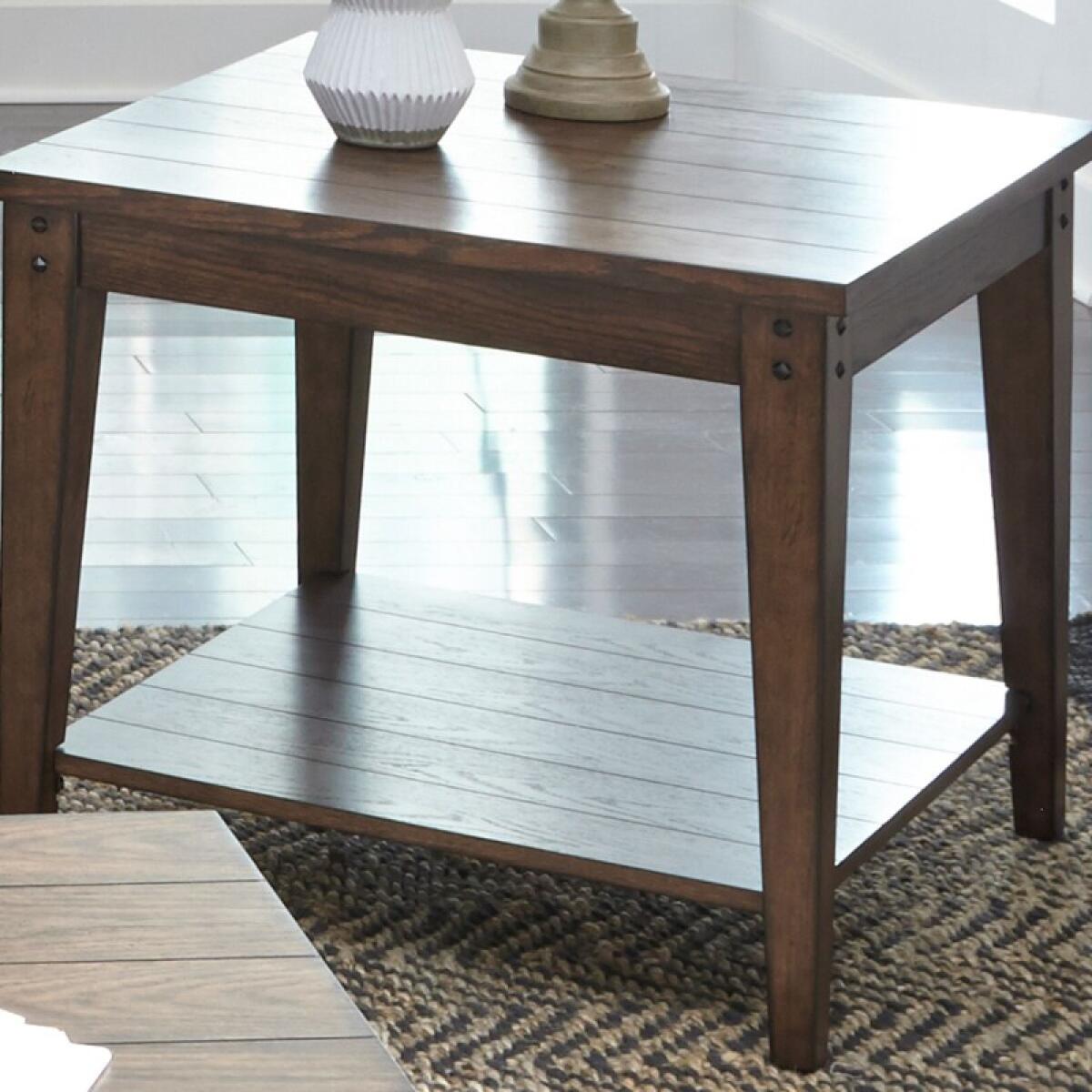 Lake House Square Lamp Table End tables Brown 2 Lake House Square Lamp Table End tables Brown 2