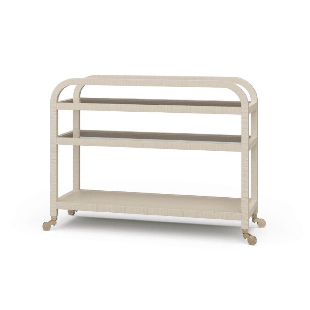 52c2b0da1716befcb4d4175d8f9dcdb9 Vannes Bar Cart W/ Rattan - Image 1