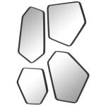 Linneah Mirrors, Black, S/4 Mirrors Black 16