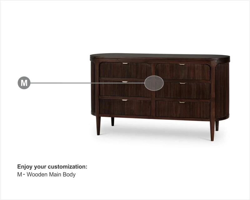 52f373353517299e27e7a72a3d7c556e Regent 6 Drawer Dresser - Image 1