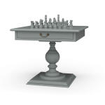 Gloucester Chess Table W/ Drawer