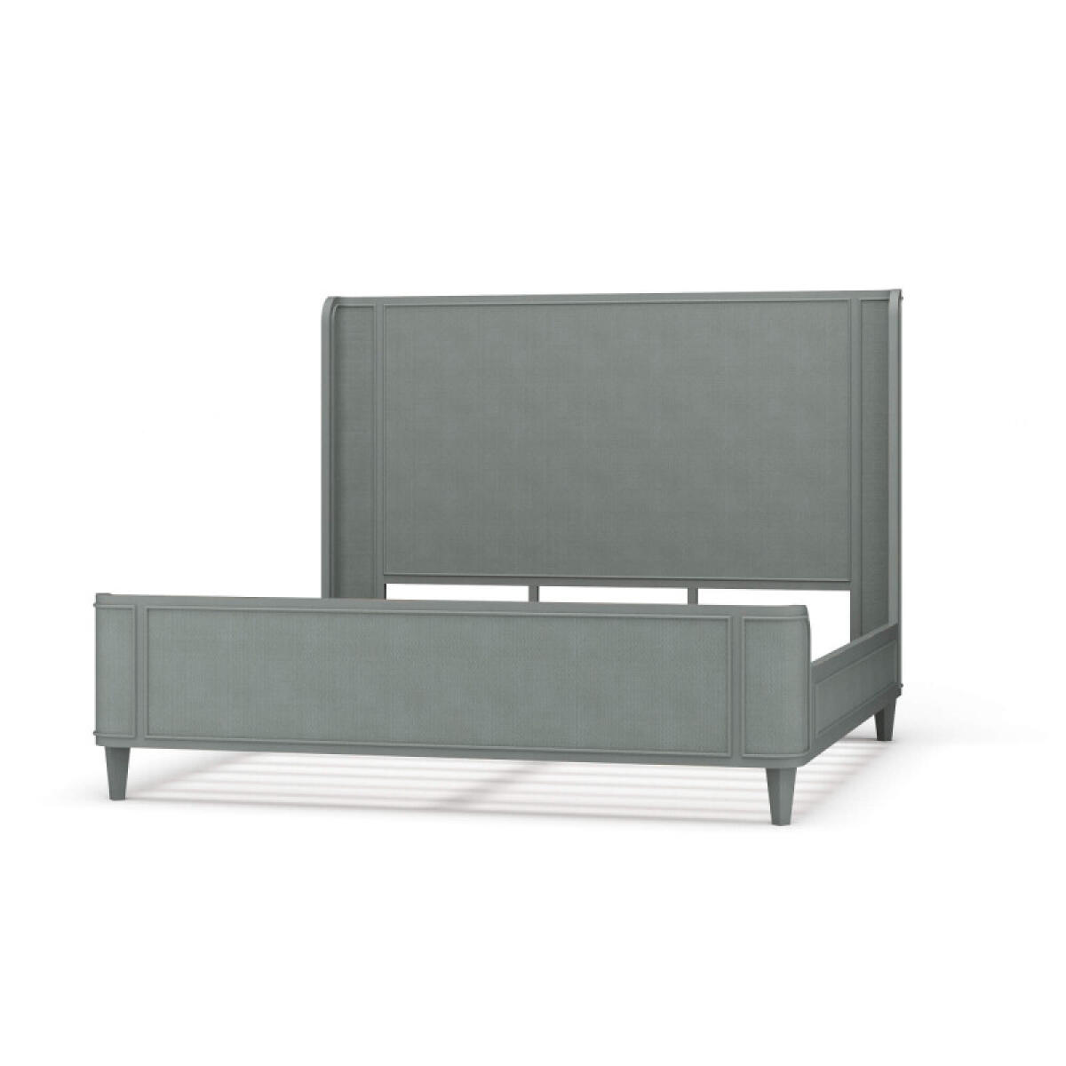 530844b74ccfaa1a2de605d050b28ac2 Lexington Bed W/ Rattan - Image 1