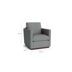 Myles Thin Track Arm Swivel Chair Chairs Bassett Furniture 12