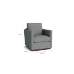 Myles Thin Track Arm Swivel Chair - Image 4