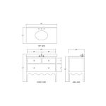Chloe Single Vanity W/ Sink & Marble Top - Image 8