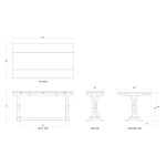 Archer Folding Top Sofa Table - Image 3