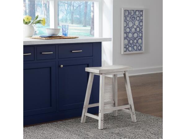 Creations 24 Inch Sawhorse Counter Stool – White Barstools Barstools