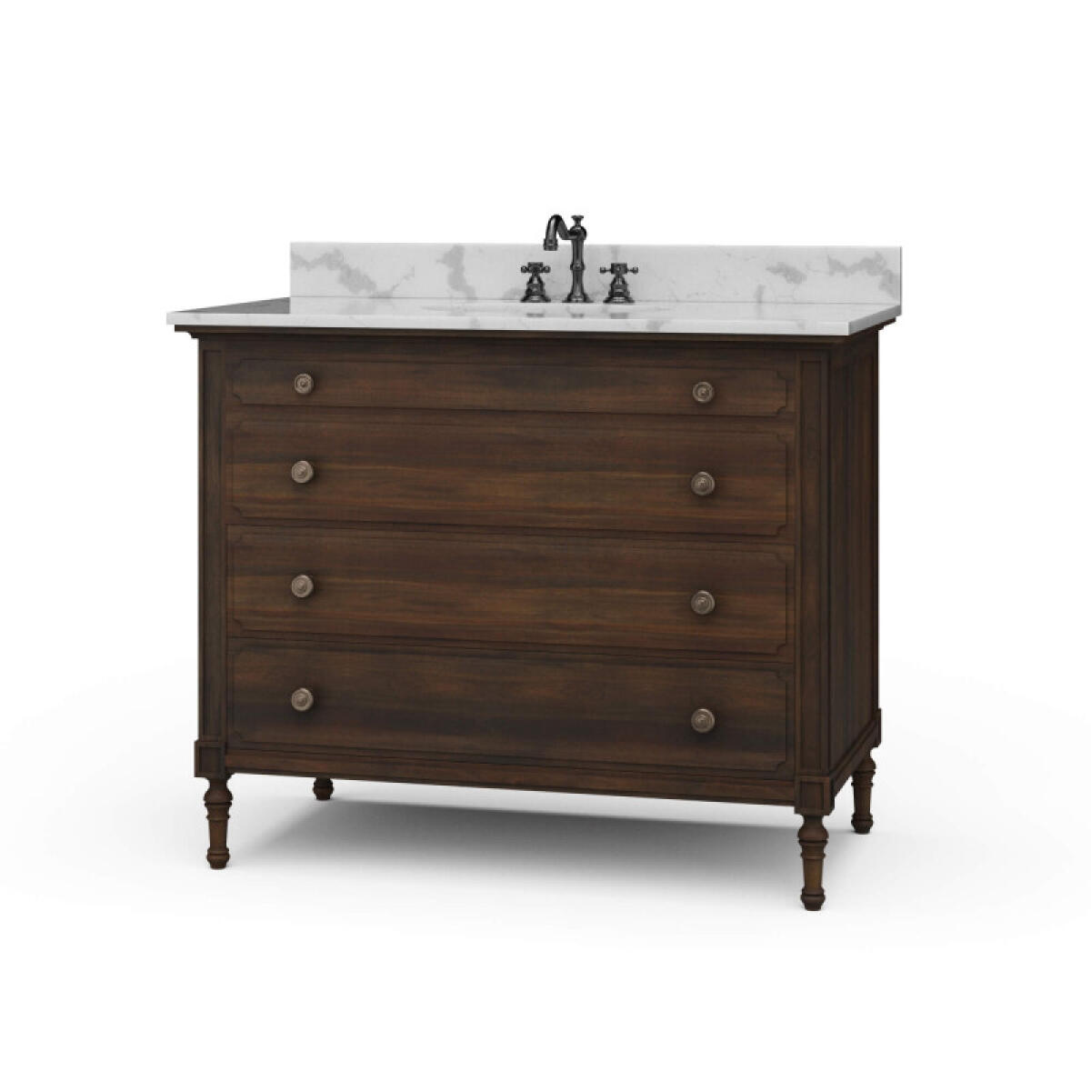 53b4b671f9020418b2d705f496fde093 Carrington Single Vanity W/ Sink & Marble Top - Image 1
