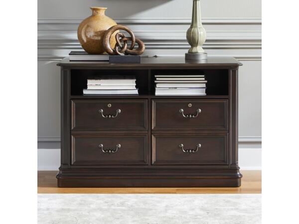 Brayton Manor Jr Executive Media Lateral File Office Storage Brown
