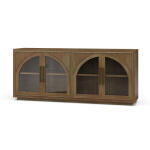 Vannes 4 Door Sideboard W/ Glass Shelves