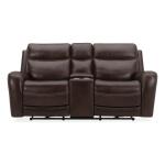 Blair Loveseat w/Console P2 & ZG – Cognac Loveseats Brown 13