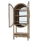 Napa Wine Cabinet W/ Mirrored Back - Image 5