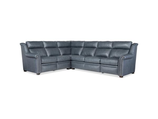 Sectionals 206 Robinson Reclining Sectional with Two-Piece Back Sectionals Blue