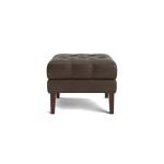 Danbury Leather Ottoman - Image 3