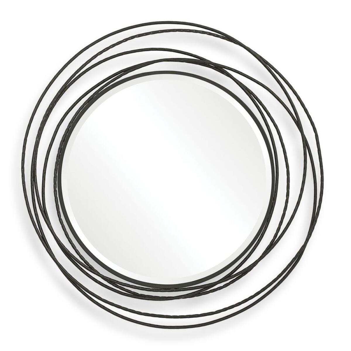 Whirlwind Round Mirror, Black Mirrors Black 2 Whirlwind Round Mirror, Black Mirrors Black 2