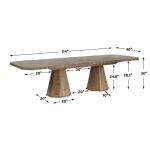 Caledon Dining Table, 2 Cartons Dining Tables Brown 21