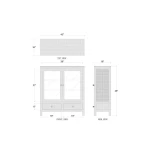 Kagu 2 Doors Sideboard W/ Rattan - Image 9
