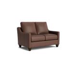 True Custom™ True Custom® Leather Slope Arm Loveseat - Image 3