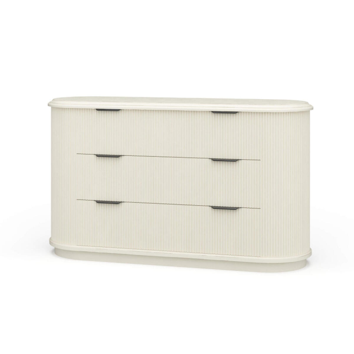 5539d7a3acfa79047ebefac23bf69758 Kraton 3 Drawer Oval Dresser - Image 1