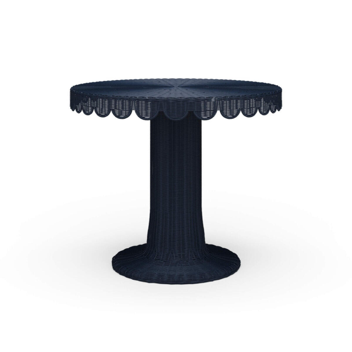 555389bf2c4780c231051943b67a51af Scalloped Round Bistro Table - Image 1