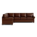 Carolina Leather L-Shaped Roll Arm Sectional - Image 3