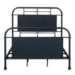 Vintage Series Full Metal Bed – Navy Youth Beds Distressed Metal 11