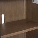 Archway 4 Door Accent Cabinet Dining Storage Black 25