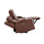 Caswell Loveseat w/ Console P2 & ZG Loveseats Brown 26