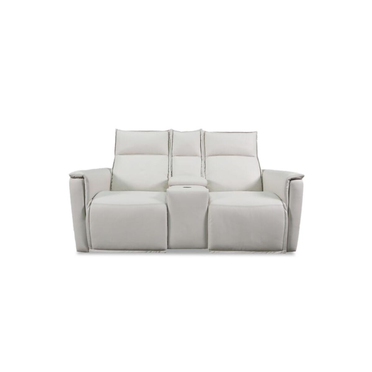 56023abe21eb2beffe5b04903fdfac3a Chauncey Leather Power Reclining Loveseat with Center Console - Image 1