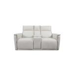 Chauncey Leather Power Reclining Loveseat with Center Console