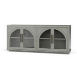 Vannes 4 Door Sideboard W/ Glass Shelves