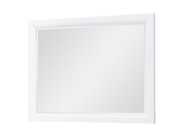 Mirror Bedroom Mirrors Harvest Oak Tops, Natural White Base, Aged Black Accents 2