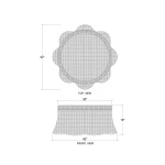 Newport Rattan Ottoman W/ Cushion - Image 8
