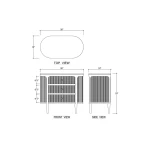 Regent 3 Drawer Dresser - Image 4