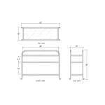 Vannes Bar Cart W/ Rattan - Image 8