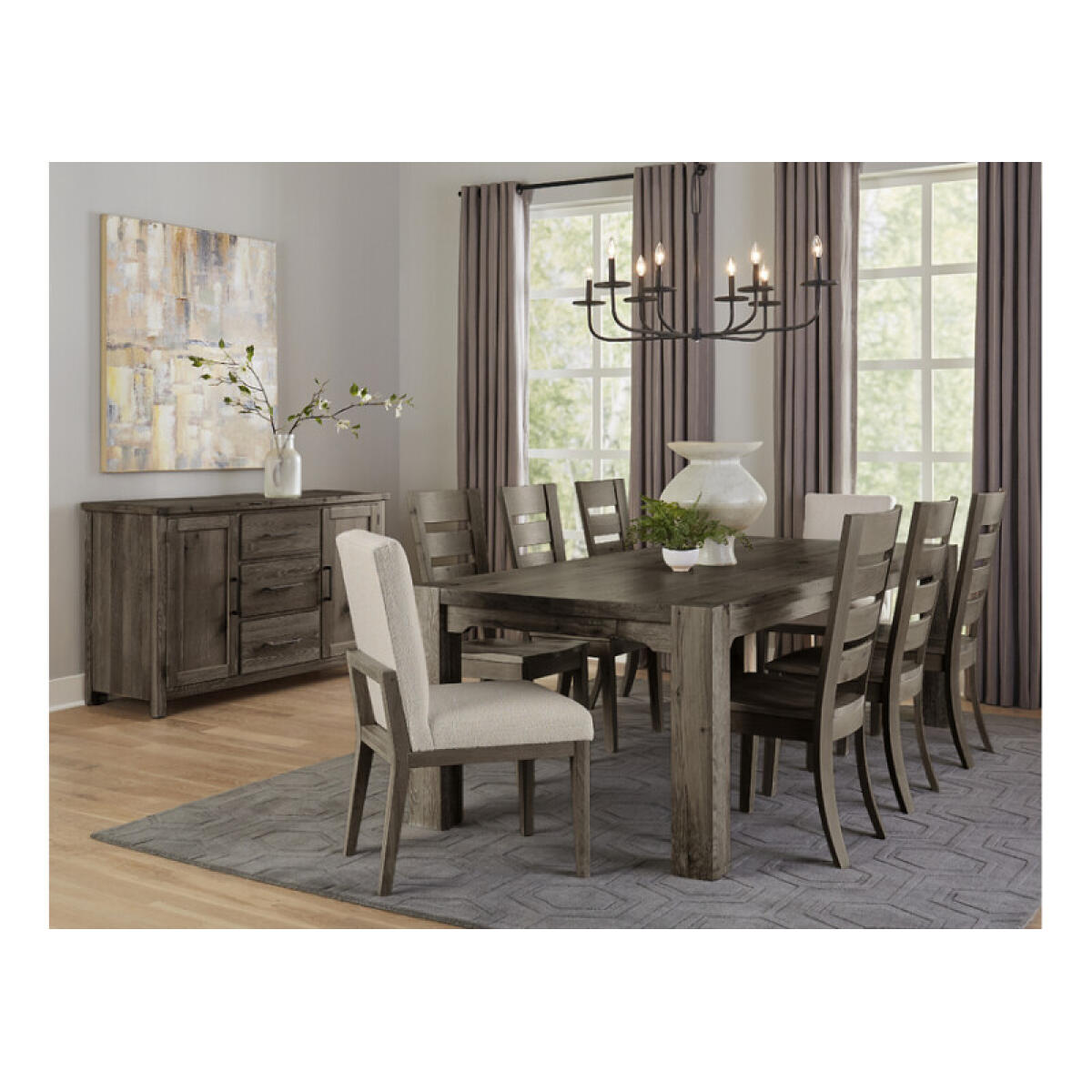 56c9222c85584b19bc38aaed6f761eac Dovetail Dining 100 inch GATHERING DINING TABLE - Image 1