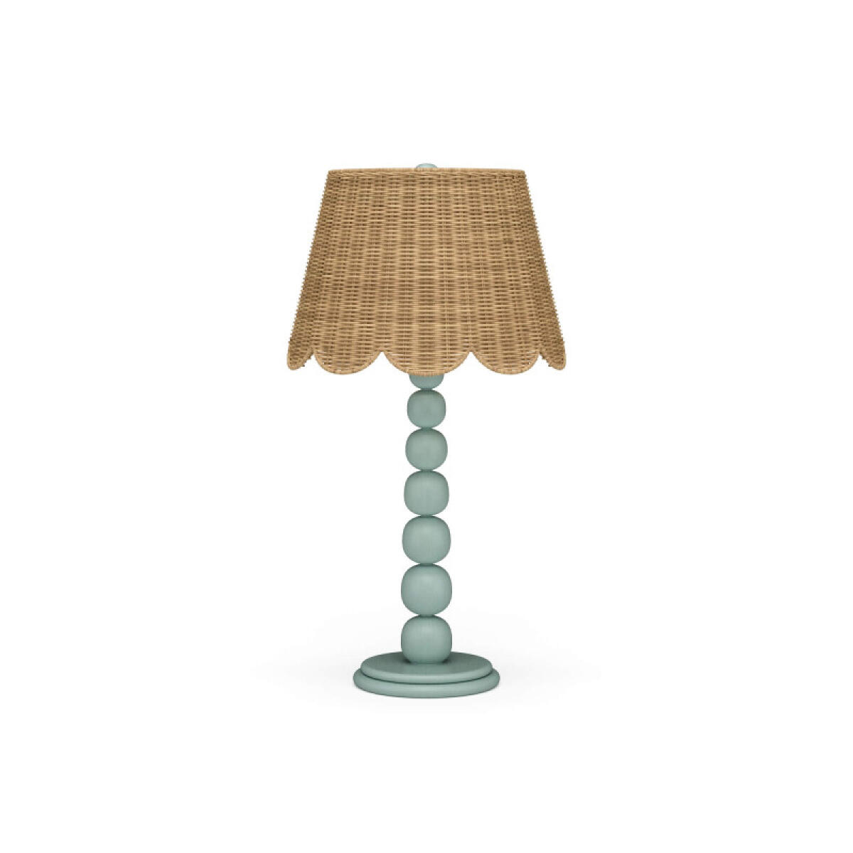56f3d049f877ecbc0cc7c96d538cf626 Cholet Table Lamp W/ Scalloped Shade - Image 1
