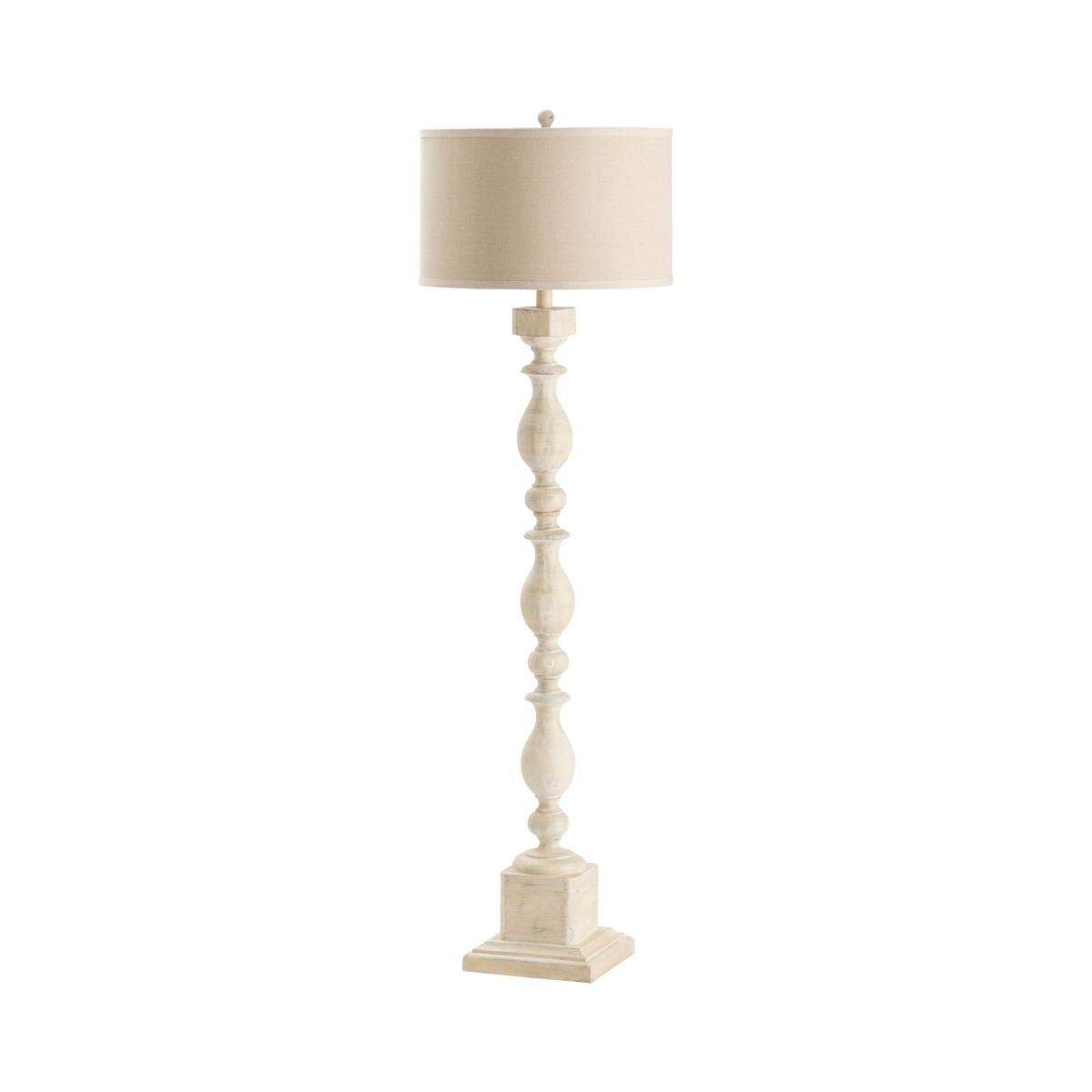 570f3c79be303275fbcd761e01063559 Wood Post Floor Lamp - Image 1