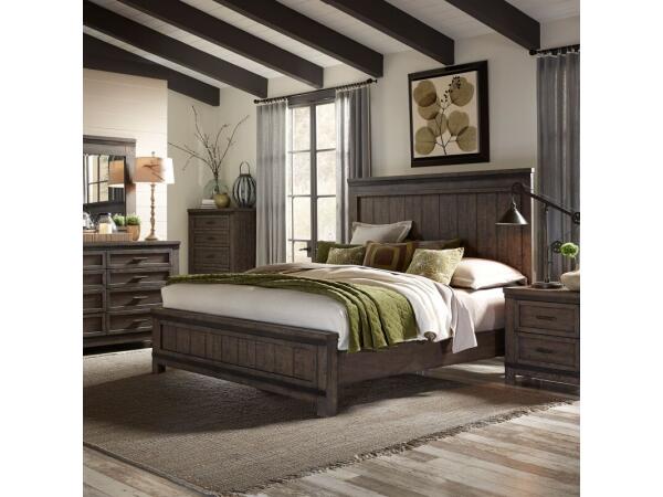 Thornwood Hills King California Panel Bed, Dresser & Mirror, Night Stand Bedroom Sets Bedroom Sets