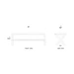 Renoir Rattan X Bench Medium - Image 8