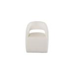 Aries Upholstered Dining Chair with Casters - Image 3