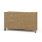Kagu 6 Drawer Dresser W/ Rattan