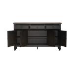 Americana Farmhouse Hall Buffet- Black - Image 8
